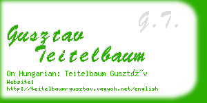 gusztav teitelbaum business card